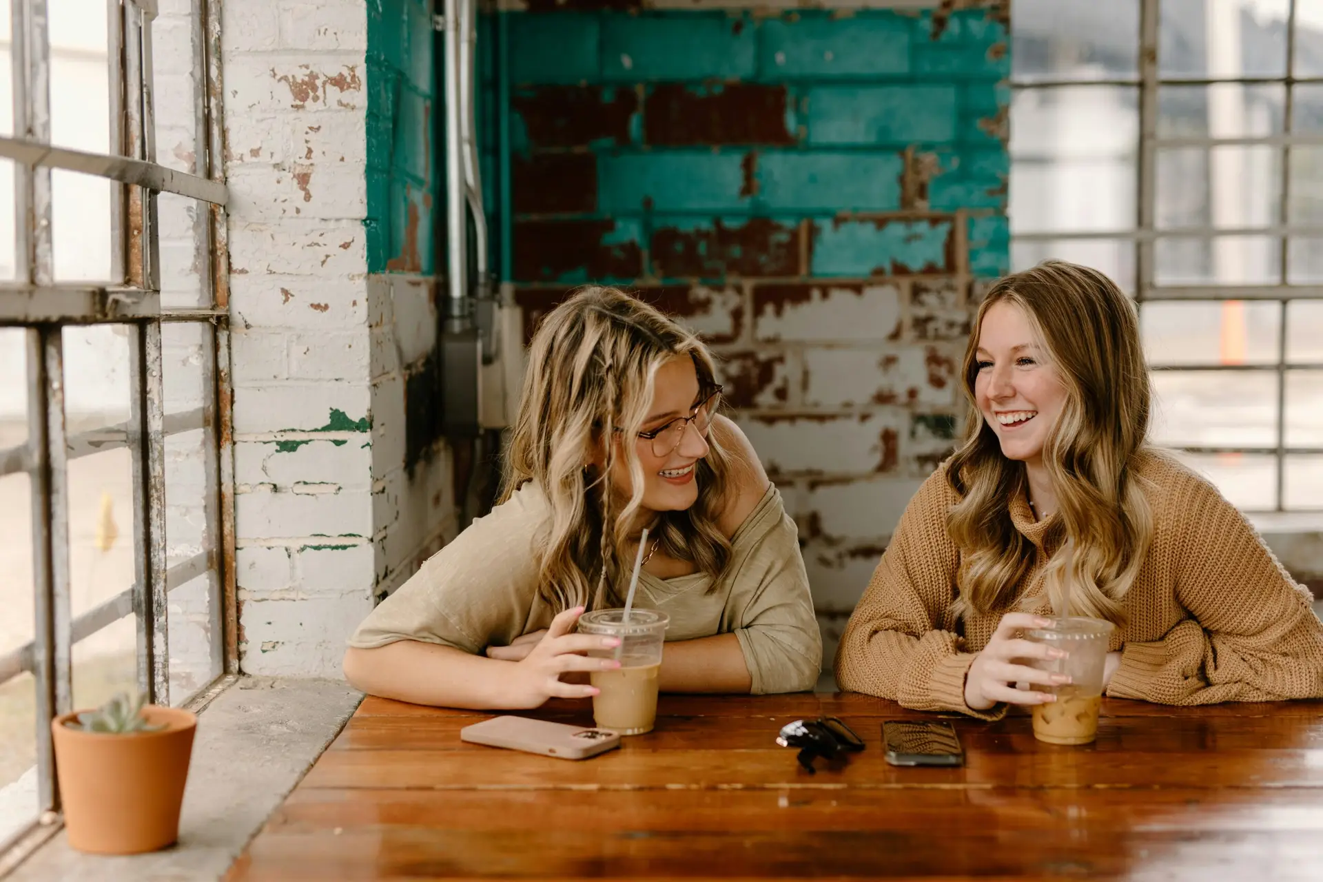 Women having coffee